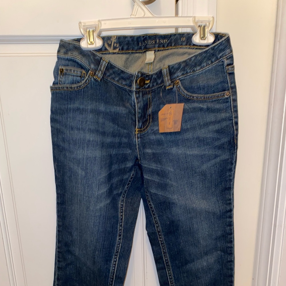 Lands End Girls Capri Jeans